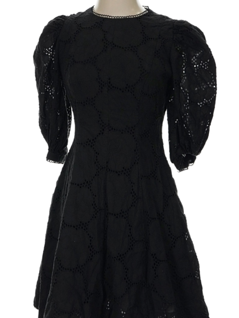 Rachel Parcell Black Lace Cotton Dress Size M